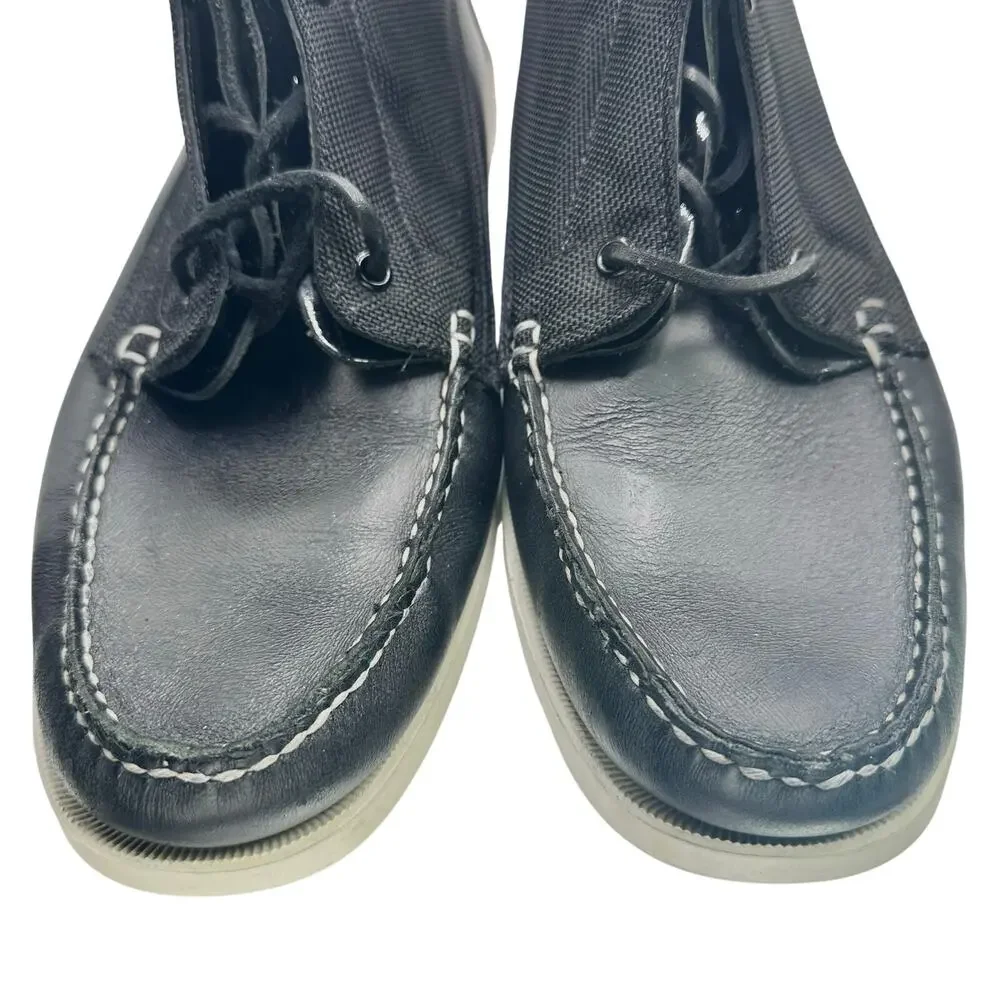 Sebago x Vane | Men | Docksides Leather Nylon Convertible Boat Shoes | Size 13 M